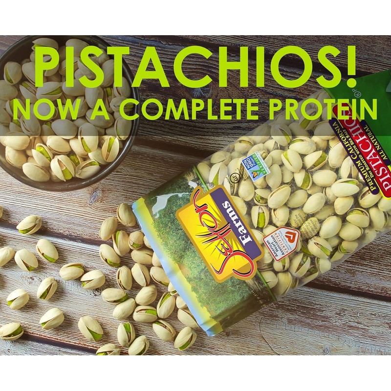 Setton Farms Dry Roasted and Unsalted Pistachios, Premium California In