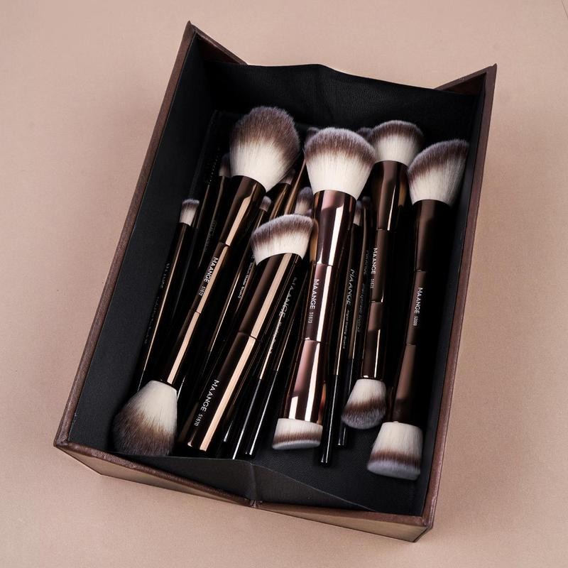 MAANGE¬†Makeup Brush & Puff Set with Storage Box, 20pcs Makeup