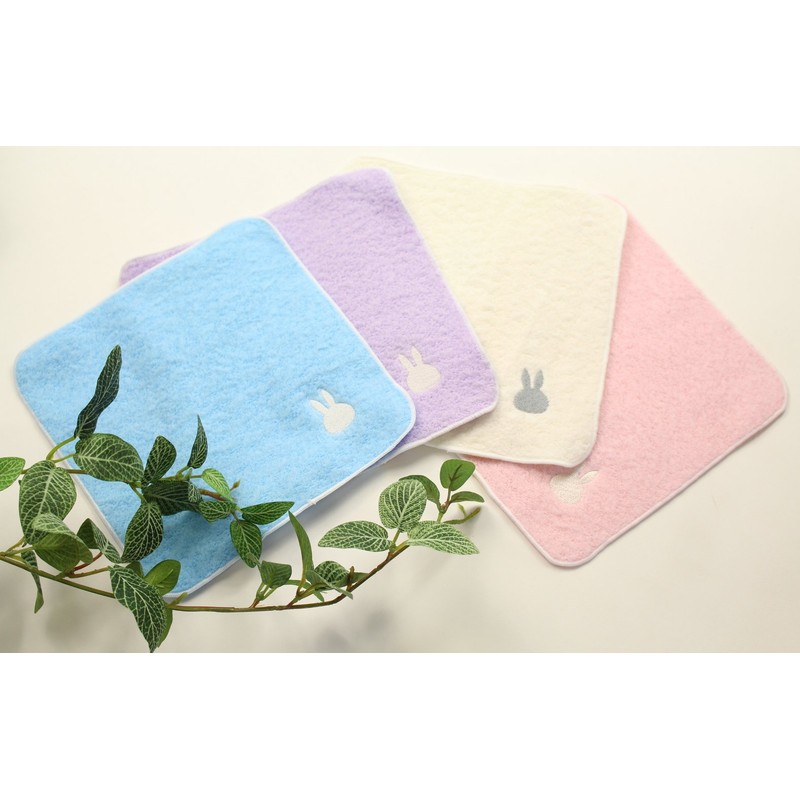 丸栄タオル(Maruei-towel)今治タオル ハンカチ クールミッフィー もこもこミニ アイボリー