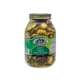 Amish Wedding All-Natural Sweet Garlic Dill Pickles 32 Oz