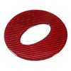 Left Hand Drive Carbon Fiber Interior Steering Wheel Sticker Trim