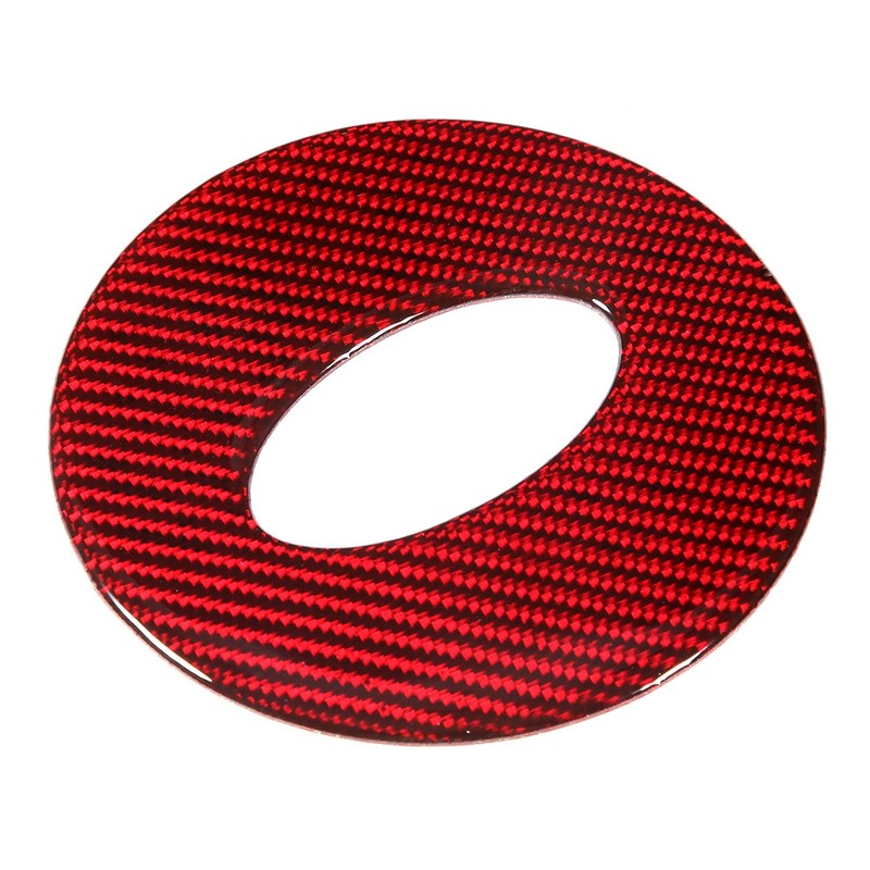 Left Hand Drive Carbon Fiber Interior Steering Wheel Sticker Trim