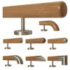 TIBU Oak Wooden Handrail Railing 0.3 m - 6 m,