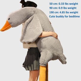 Grafingy Swan Stuffed Animal, 74.8inch 4.85 lbs Swan Plush Toy Large Goose Stuffed Animal Plush Toy Big Duck Stuffed Animals Plush Pillow Gifts for Kids and Adults