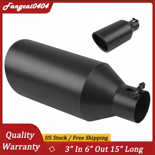 Kible Exhaust Tip 3" Inlet 6" Outlet 15" Long Bolt