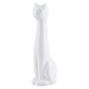 Allure Home Creation White Cat 2-Piece Toilet Brush Holder and