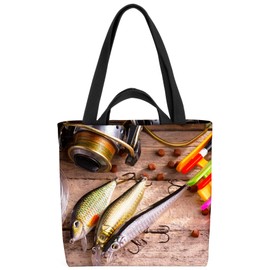 VOID Fishing Equipment Fishing Bag 33 x 33 x 14 cm 15 L Shopping Bag Shopping Bag, multicoloured, Casual