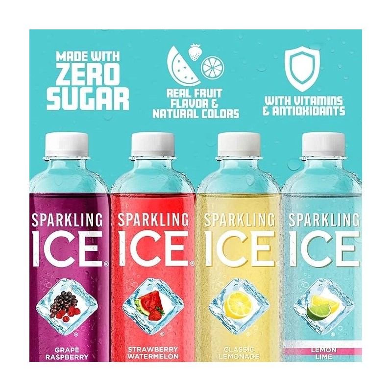 Sparkling Ice Blue Variety Pack Zero Sugar 17 fl oz