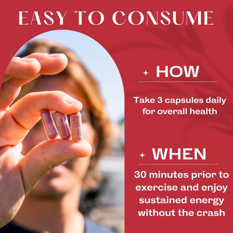 TruWild All Natural Beet Root Powder, Nitric Oxide Booster, 1000mg,