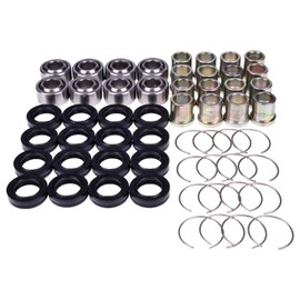 Lesurey Front Lower Upper A-Arm Bearings Bushing Kit Compatible with Honda Sportrax TRX250X TRX300EX TRX400EX TRX450R TRX400X RX450ER TRX700XX TRX300X TRX250R 91077-HB9-672 91077-HB9-671