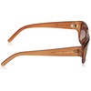 French Connection Ladies Women's Small Plastic Sunglasses, Brown, One Size