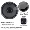 Caysie 16 Inch Sealed Large Outdoor Clock Waterproof, Silent Battery