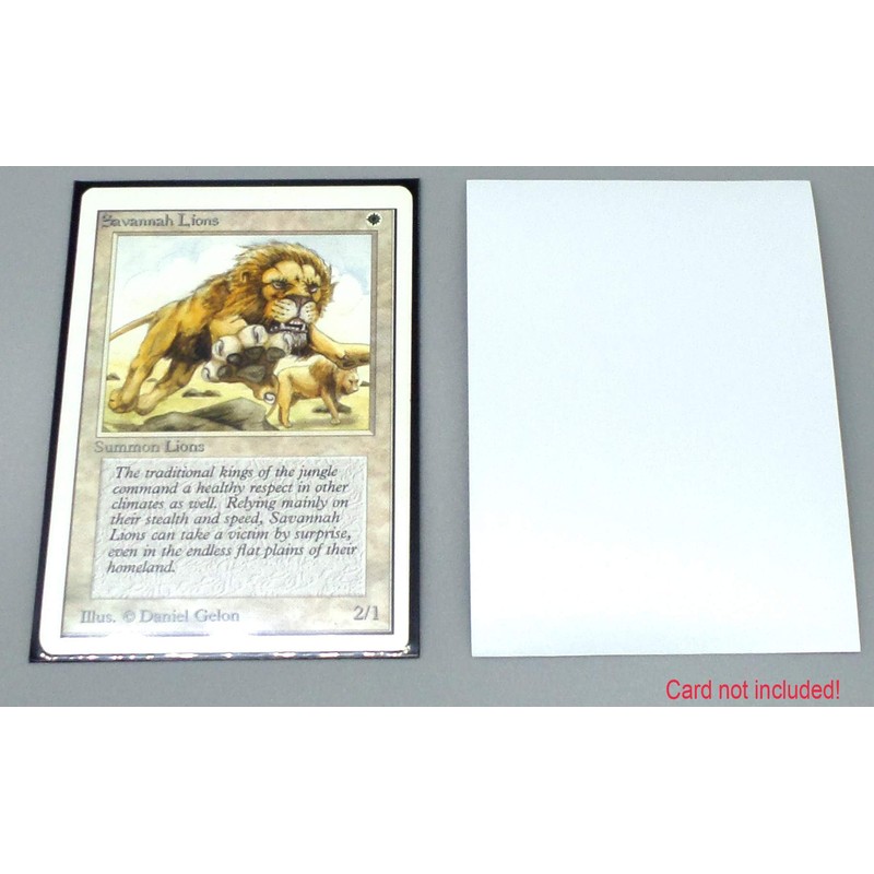 docsmagic.de 200 Premium Bi-Colour Card Sleeves Mat White/Black Standard Size