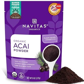 Navitas Organics Acai Powder, 8 oz Bag, 76 Servings — Organic, Non-GMO, Freeze-Dried, Gluten-Free | Navitas Organics