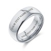 Plain Simple Wide Dome Couples Titanium Wedding Band Ring for
