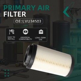 Riyhch Primary Air Filter LVU34503 1PCS,Compatible with John Deere 1023E 1025R 1026R 2025R 2026R 2400 2700 2750 Precisioncut, 2750 E-Cut Hybrid, 2550 Precisioncut Triplex E-Cut Hybrid Triplex Mower