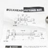 SEASTAR SOLUTIONS 3/4" Bulkhead - Single Cylinder - 2/Kit