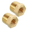 Kozelo 2pcs 3/8" NPT Female to 1/8" NPT Female Solid