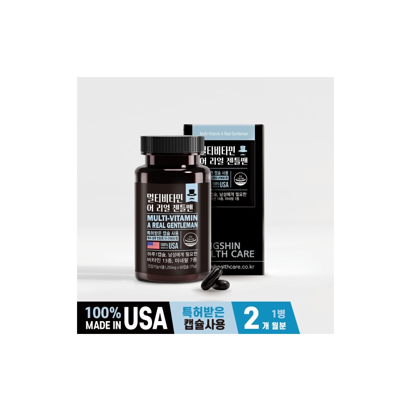 Dongshin Healthcare Multivitamin A Real Gentleman 1,250mg 60 Capsules /