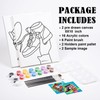 VOCHIC 2 Pack Couples Paint Party Kits Pre Drawn Canvas