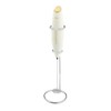 Cilio Latteforte Battery Powered Milk Frother, with Stainless Steel Stand,