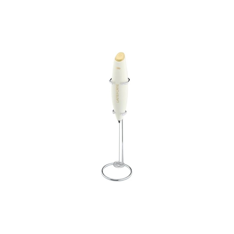 Cilio Latteforte Battery Powered Milk Frother, with Stainless Steel Stand,