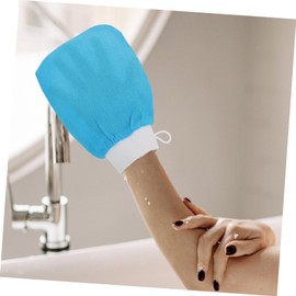 FOMIYES 4 Pcs Exfoliating Gloves Exfoliator Tool Exfoliate Cleaning Gloves Hand Exfoliator Scrub Mitt Kids Bathing Gloves Rough Bath Mitt Take a Bath Morocco Rayon