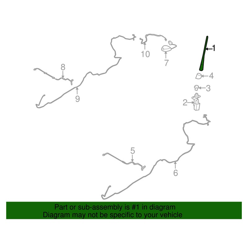 Ford AR3Z-18813-A - AERIAL WITHOUT CABLE