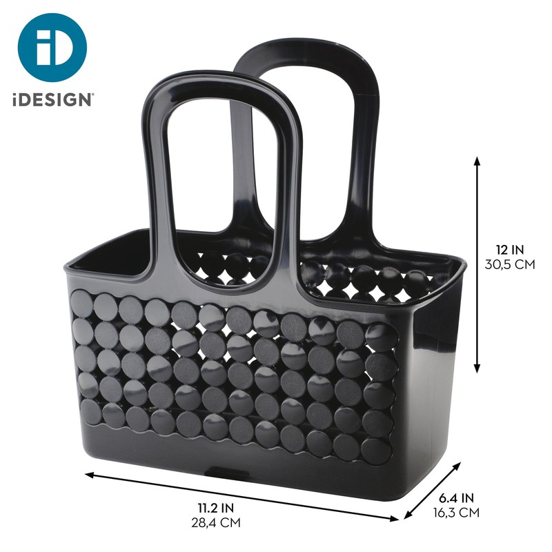 iDesign Portable Shower Tote Caddy for College Dorm or Bathroom,