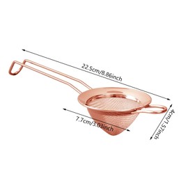 Small Sieve Fine Mesh, Premium Fine Mesh Strainer & Sieve, Small Hawthorne Strainer for Bartending, Mixology, Kitchen, Home Bar Accessories