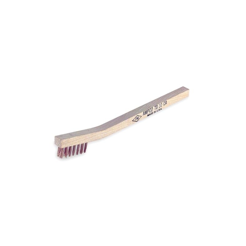 Nonsparking Scratch Brush, Bronze, 3 Rows