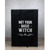 Not Your Basic Witch Pentagram Motif A5 Lined Pages Velvet