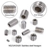 261PCS Hex Allen Head Socket Set Screw, KWOKWEI Grub Screw