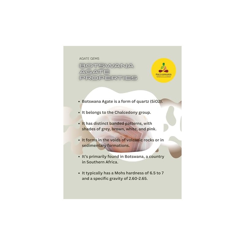 Tumbled Grey Botswana Agate - Healing Stone (1)