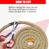 Natural Jute Rope (3/4 in x 50 ft) Thick Hemp