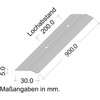 Gedotec Aluminium Transition Profile Perforated End Profile Aluminium Foot Floor