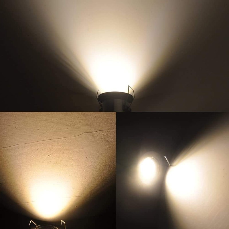 Sorfia 5 Pack 3W Mini LED Recessed Lighting, 1 Inch