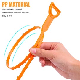 BELOMI 6PCS 22 Inch Drain Snake Clog Remover Tool, Hair Cather Shower Drain Cleaner Tool Set, Sink Snake Drain Auger Opener Cleaning Tool Accessories for Kitchen, Bathroom Tub, Toilet