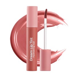 MCoBeauty - Dream Lip Tint Hydrating Gel - Semi-Matte, Long-Lasting Lip Stain with Jojoba Oil & Sunflower Oil - Vegan, Cruelty Free Cosmetics - Nude Mauve Shade