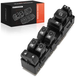 A-Premium Master Power Window Switch Compatible with Hummer H2 2003 2004 2005 2006 2007, Front Left Driver Side