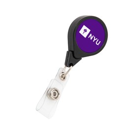 Desert Cactus New York University Retractable Badge Holder NYU Violets ID Reel with Ticket Clip for Lanyard, Work, School & Office Access
