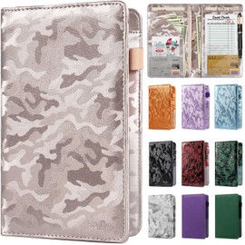 EcoVision Server Books for Waitress,Leather Waiter Book with Zipper Pocket, Server Booklet Restaurant Waitstaff Organizer, Serving Book Guest Check Book Holder Money Pocket Fits Server Apron