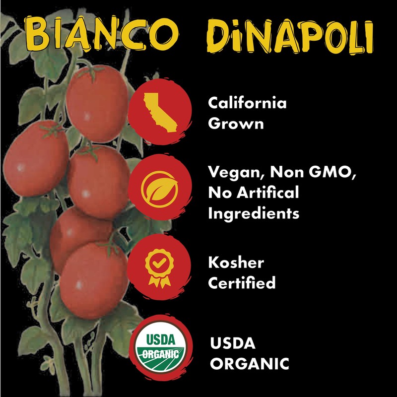 Bianco DiNapoli Organic NY Style Pizza Sauce - Vine Ripened