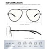 ANYLUV Blue Light Blocking Glasses Men, Pilot Style Computer Gaming