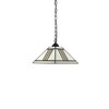 Bieye L10340 Mission Tiffany Style Stained Glass Ceiling Pendant Fixture