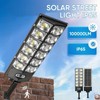 1600W Solar Street Lights Outdoor Waterproof, 6500K 80000LM Solar Powered