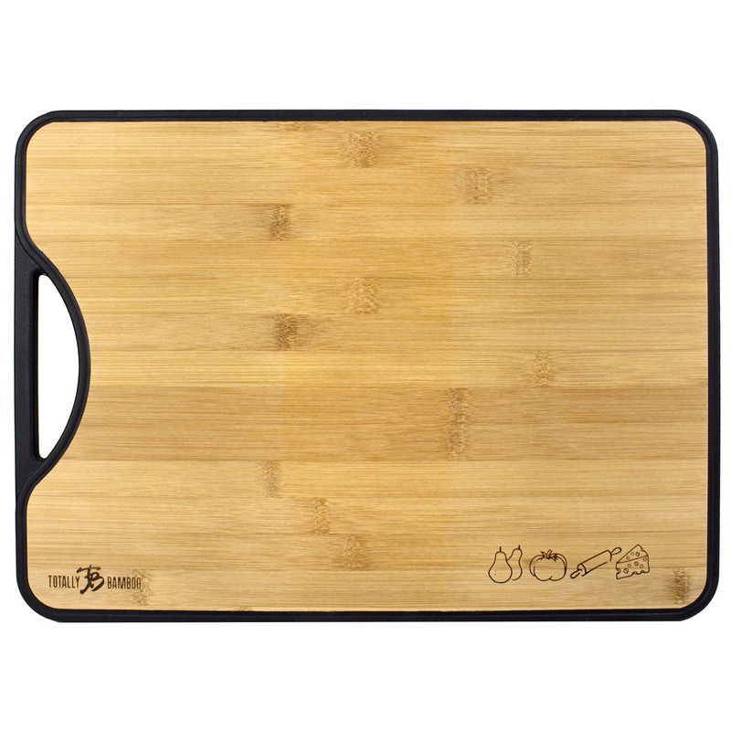 Totally Bamboo Poly-Boo Double Sided Bamboo and Poly Cutting Board,