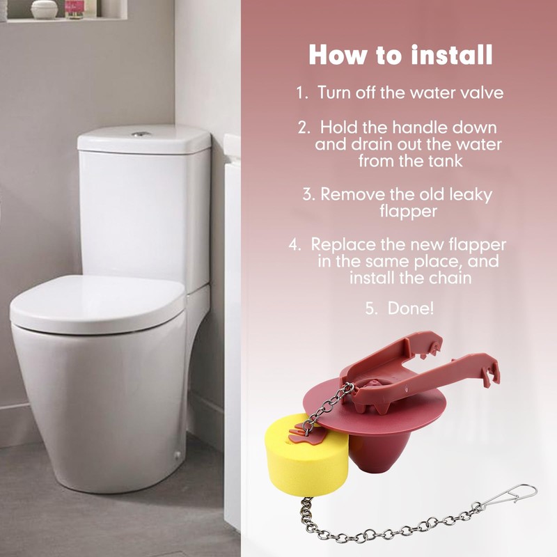 Toilet Flapper Replacement Kit for Kohler GP1105825 Replacement Flapper with