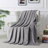 PLEASANT BOULEVARD | Super Soft FleeceThrow Blanket Velvet Wave Pattern