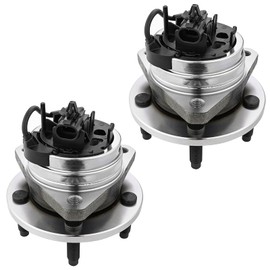 JLEO 513214 Pair (2) Front Wheel Bearing Replacement Fits for Chevy Malibu 2004-2012, 2008-2010 HHR Cobalt, for Saturn Aura 2007-2009, for Pontiac G6 2005-2010 Wheel Hub Assembly 5 Bolt ABS Model